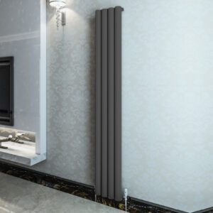 Vito Aluminium Designer Radiator | White | Anthracite | Vaporo Solutions | Ireland