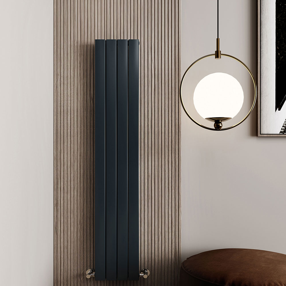 Vito Aluminium Designer Radiator | White | Anthracite | Vaporo Solutions | Ireland