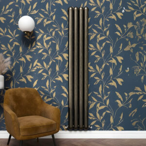 Circa brushed bronze 2 column designer radiator | Vaporo Solutions Ireland