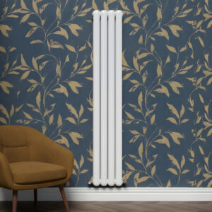 Circa white 2 column designer radiator | Vaporo Solutions Ireland