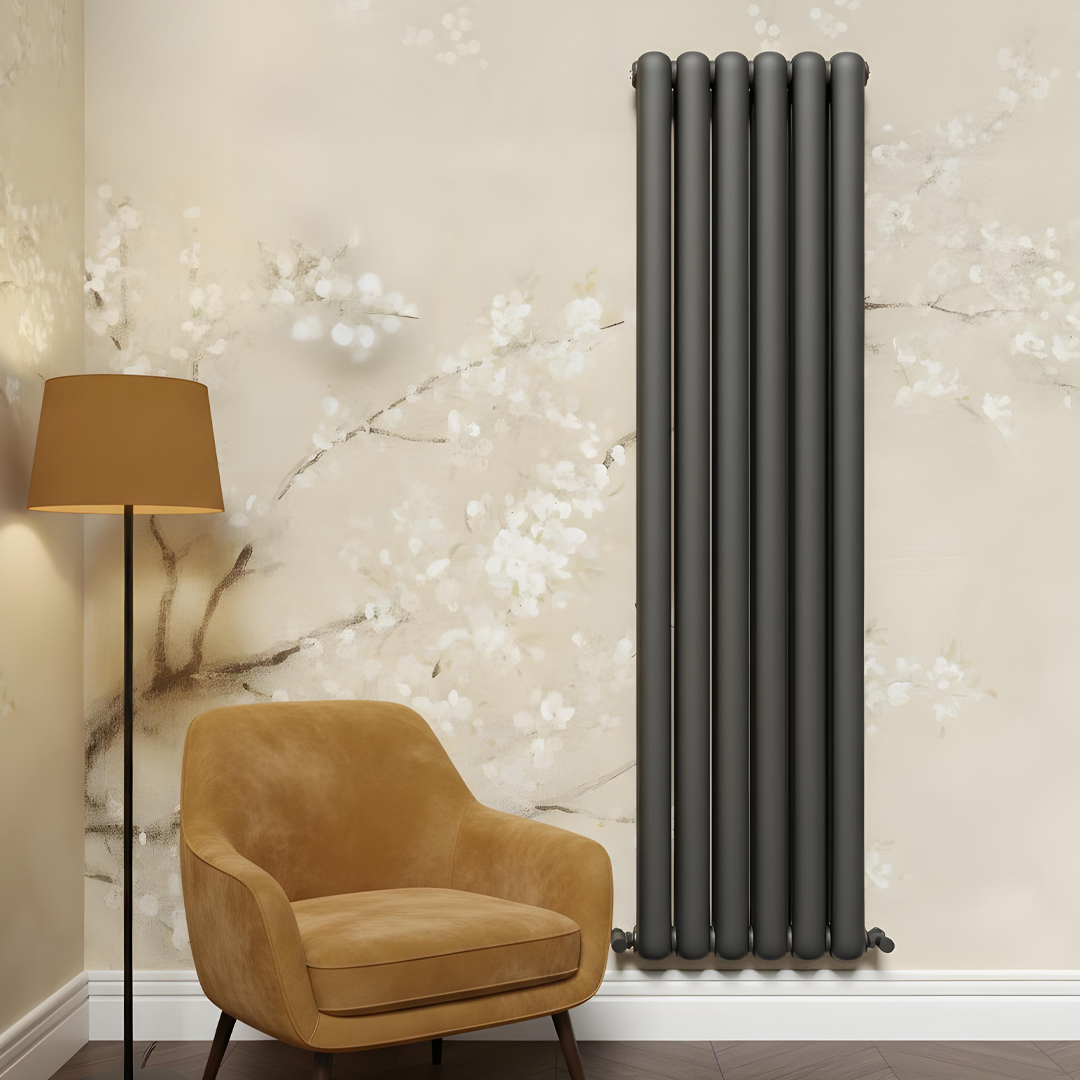 Circa 1800 x 440 Vertical Anthracite Radiator