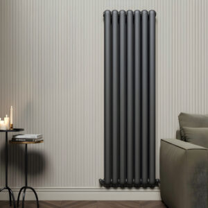 Circa anthracite 2 column designer radiator | Vaporo Solutions Ireland