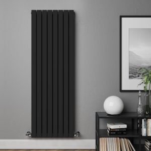 Affinity Black Double 1800 x 616mm Vertical Designer Radiator
